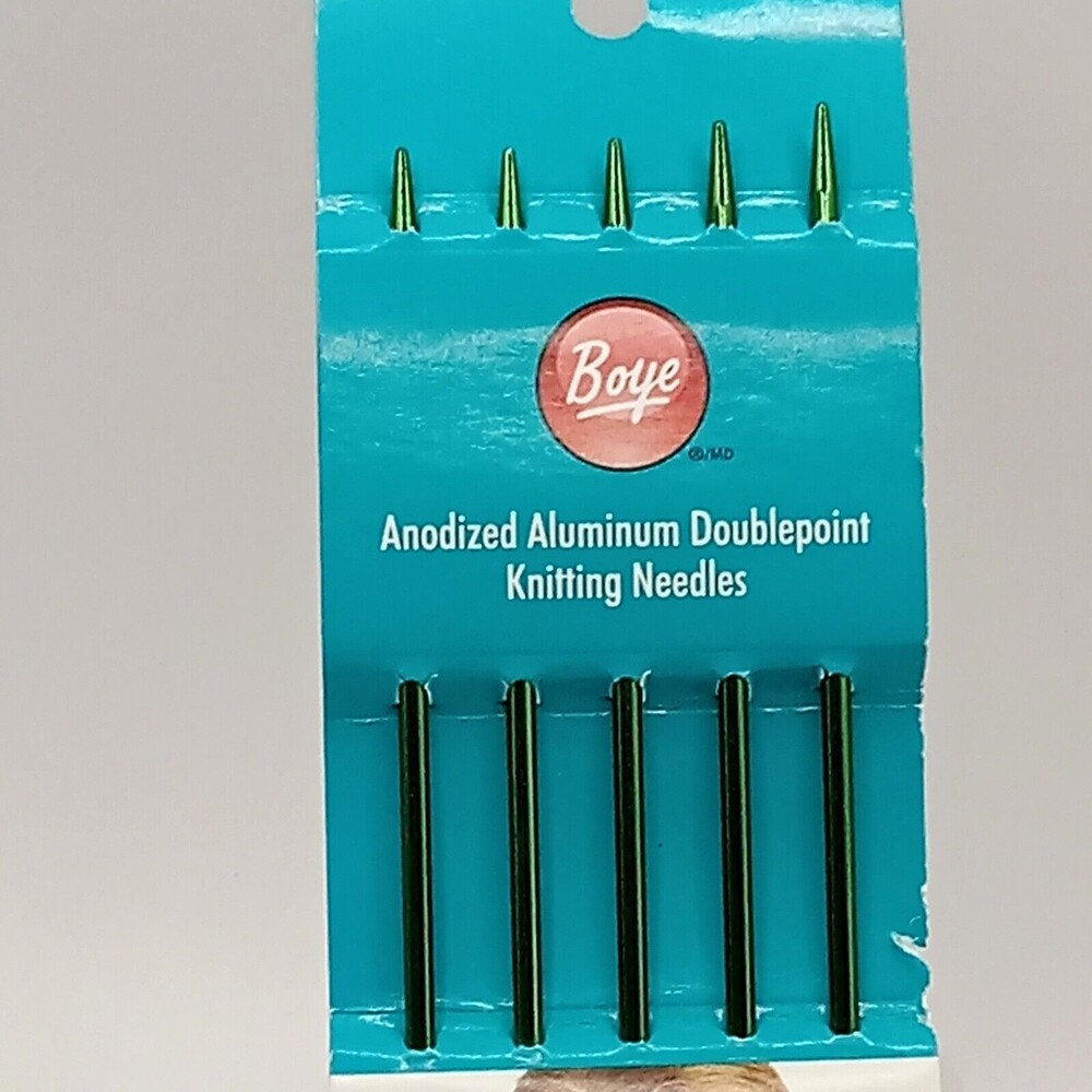 Boye Aluminum Doublepoint KNITTING NEEDLES US 3 / 3.125 mm / 7 in / 17.78 cm